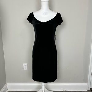 Express Black Velvet Mini Dress Size Medium NWT